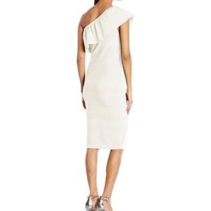 One Shoulder Stitch Mis Bodycon Dress